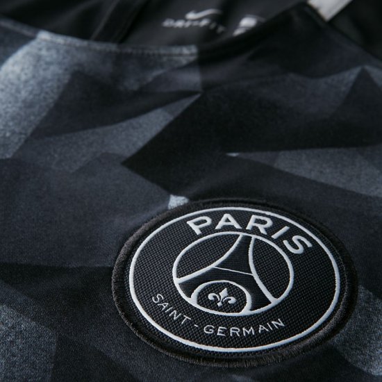 Paris Saint-Germain Dri-FIT Squad | Black / Pure Platinum / White - Click Image to Close