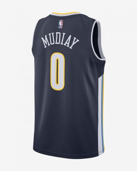 Emmanuel Mudiay Icon Edition Swingman Jersey (Denver Nuggets) | College Navy / White - Click Image to Close