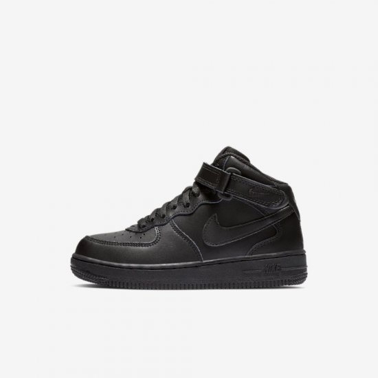 Nike Force 1 Mid | Black / Black - Click Image to Close