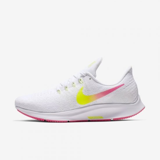 Nike Air Zoom Pegasus 35 | White / Volt / Pure Platinum / Hyper Pink - Click Image to Close