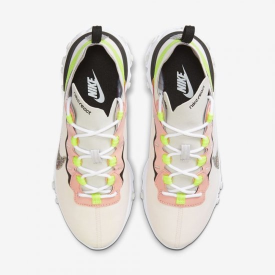 Nike React Element 55 Premium | Light Soft Pink / Black / Volt / Atmosphere Grey - Click Image to Close