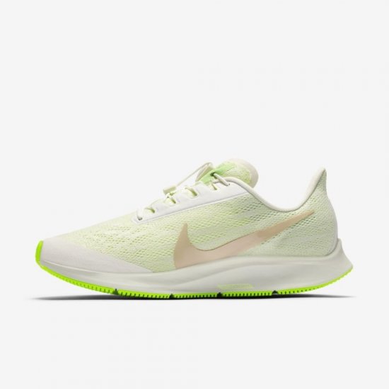 Nike Air Zoom Pegasus 36 FlyEase | Phantom / Barely Volt / Spruce Aura / Bio Beige - Click Image to Close