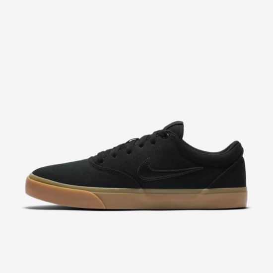 Nike SB Charge Canvas | Black / Black / Gum Light Brown / Black - Click Image to Close