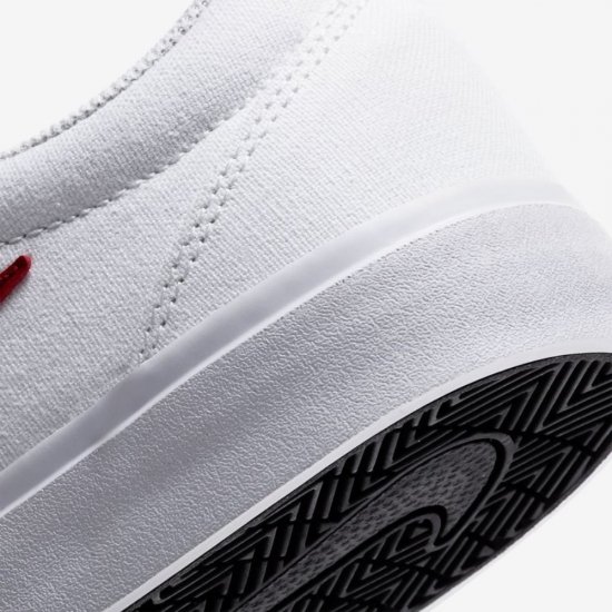 Nike SB Charge Canvas | White / White / White / University Red - Click Image to Close