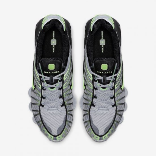 Nike Shox TL | Wolf Grey / Black / Lime Blast - Click Image to Close
