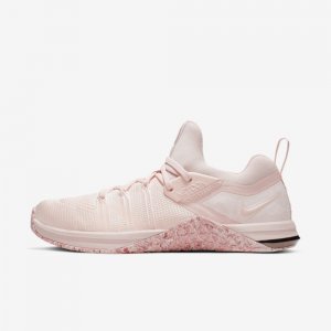 Nike Metcon Flyknit 3 | Echo Pink / White / Metallic Dark Grey / Cedar