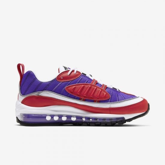Nike Air Max 98 | Psychic Purple / University Red / White / Black - Click Image to Close