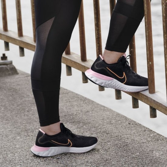 Nike Renew Run | Black / White / Pink / Orange Pulse - Click Image to Close