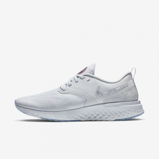 Nike Odyssey React Flyknit 2 | Pure Platinum / Black / Pure Platinum - Click Image to Close