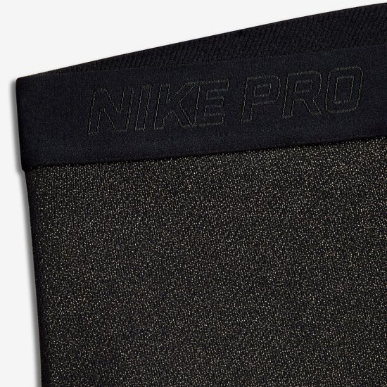 Nike Pro Cool | Black / Metallic Gold / Metallic Gold - Click Image to Close