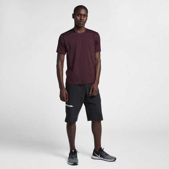 Nike Dri-FIT | Burgundy Crush / Bordeaux / Black / Black - Click Image to Close
