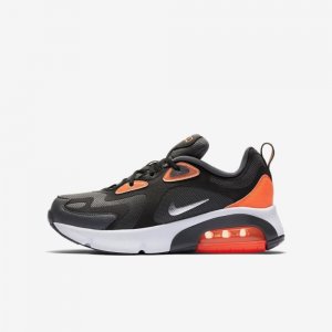 Nike Air Max 200 Winter | Dark Grey / Black / Total Orange / Metallic Silver