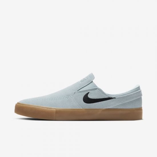 Nike SB Zoom Stefan Janoski Slip RM | Light Armoury Blue / Light Armoury Blue / Gum Light Brown / Black - Click Image to Close