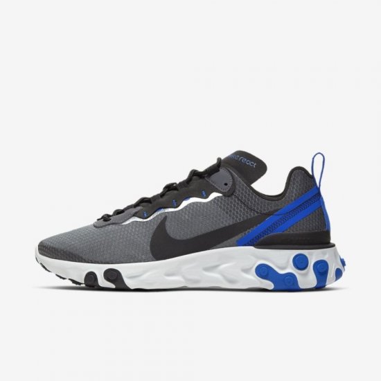 Nike React Element 55 SE | Black / Racer Blue / Summit White / Black - Click Image to Close