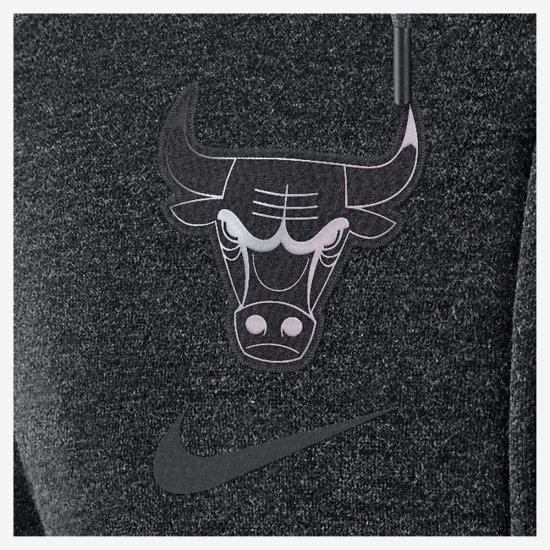 Chicago Bulls Nike Modern | Black Heather / Anthracite - Click Image to Close