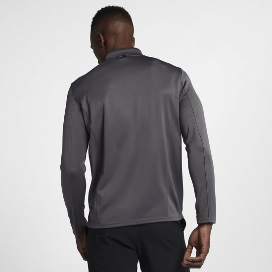 Nike Dri-FIT Half-Zip | Dark Grey / Anthracite / Black - Click Image to Close