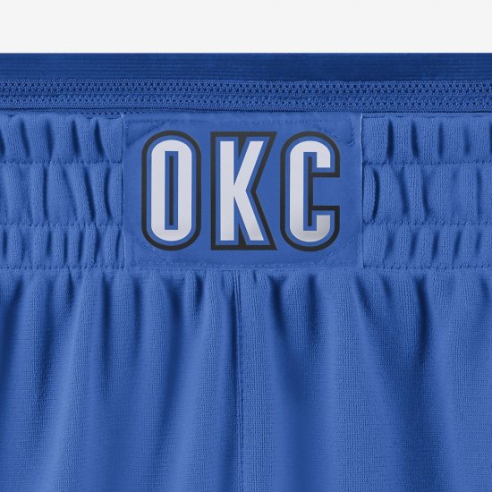 Oklahoma City Thunder Nike Icon Edition Authentic | Signal Blue / White - Click Image to Close