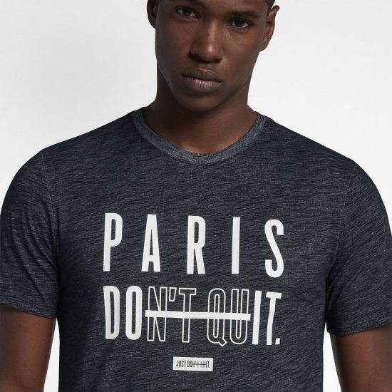 Nike Dri-FIT (Paris) | Black / Heather - Click Image to Close
