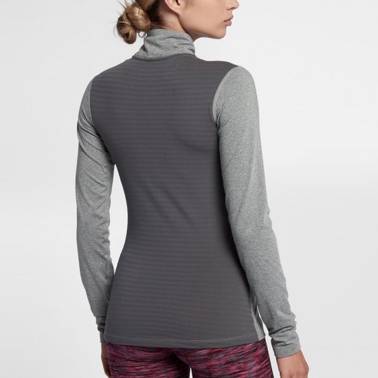 Nike Pro Warm | Dark Grey Heather / Dark Grey / Black - Click Image to Close