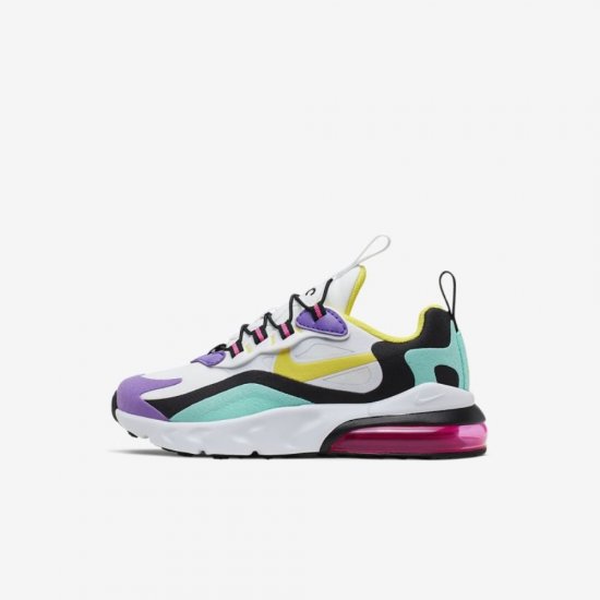 Nike Air Max 270 RT | White / Black / Bright Violet / Dynamic Yellow - Click Image to Close