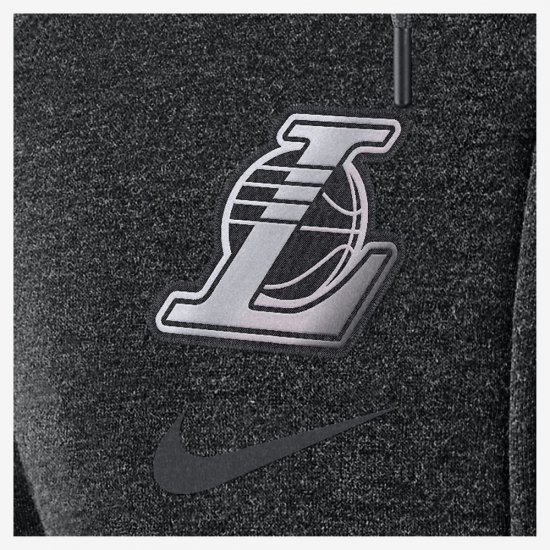 Los Angeles Lakers Nike Modern | Black Heather / Anthracite - Click Image to Close