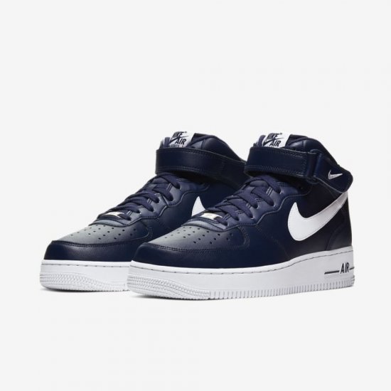 Nike Air Force 1 Mid '07 | Midnight Navy / White - Click Image to Close