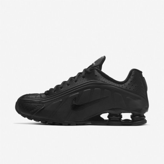 Nike Shox R4 | Black / Black / White / Black - Click Image to Close