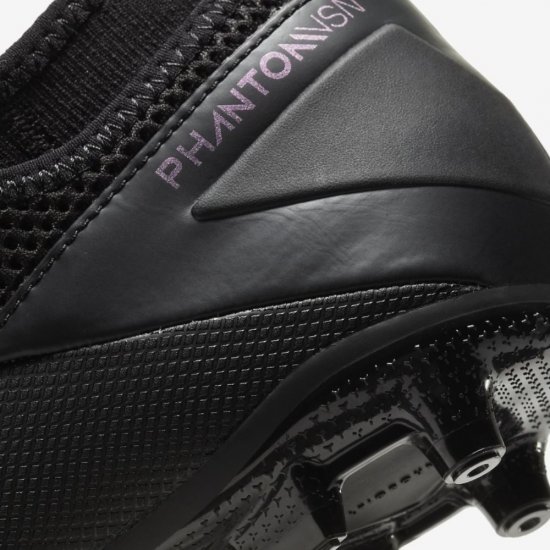 Nike Jr. Phantom Vision 2 Academy Dynamic Fit MG | Black / Black - Click Image to Close