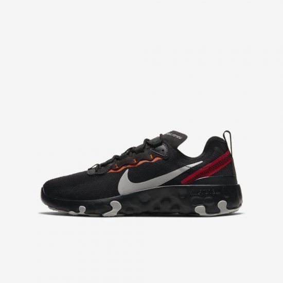 Nike Renew Element 55 | Black / Magma Orange / University Red / Light Smoke Grey - Click Image to Close