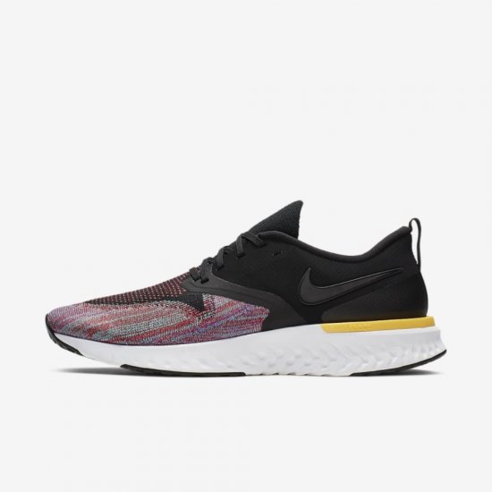 Nike Odyssey React Flyknit 2 | Black / University Red / Hyper Jade / Black - Click Image to Close