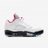 Air Jordan V Low | White / Black / Metallic Silver / Fire Red