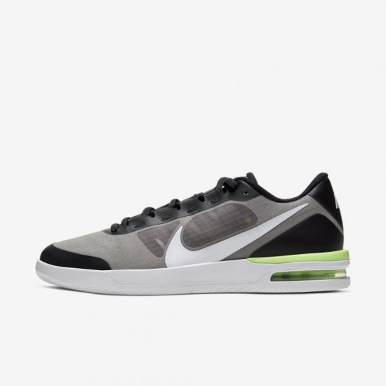 NikeCourt Air Max Vapor Wing MS | Black / Volt / White - Click Image to Close