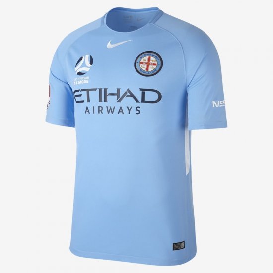 2017/18 Melbourne City FC Stadium Home | Field Blue / Field Blue / Field Blue / White - Click Image to Close