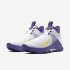 LeBron Witness 4 | White / Voltage Purple / Pure Platinum / Metallic Gold