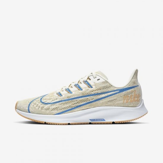 Nike Air Zoom Pegasus 36 | Sail / Pale Vanilla / Celestial Gold / Blue Hero - Click Image to Close