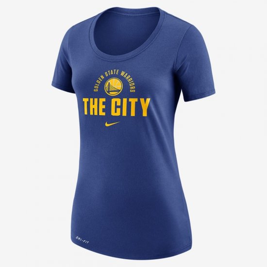 Golden State Warriors Nike Dry | Rush Blue - Click Image to Close