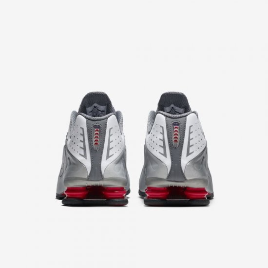 Nike Shox R4 | White / Comet Red / Black / Metallic Silver - Click Image to Close