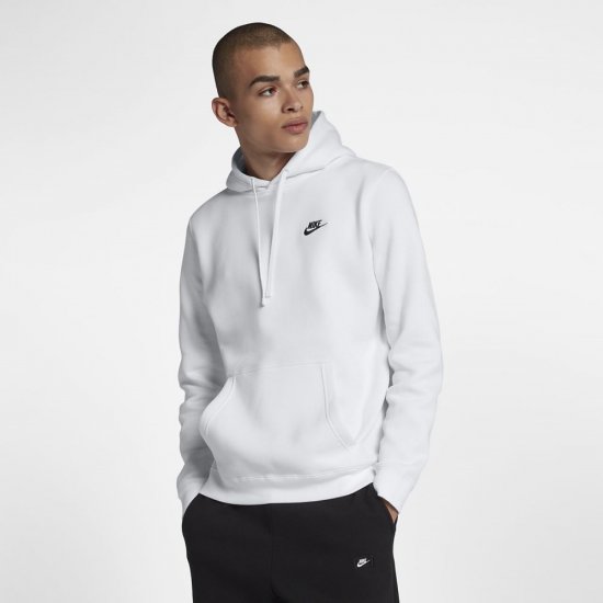Nike Sportswear Fleece | White / White / Black - Click Image to Close