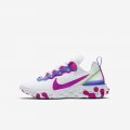 Nike React Element 55 | White / Sapphire / Barely Volt / Fire Pink