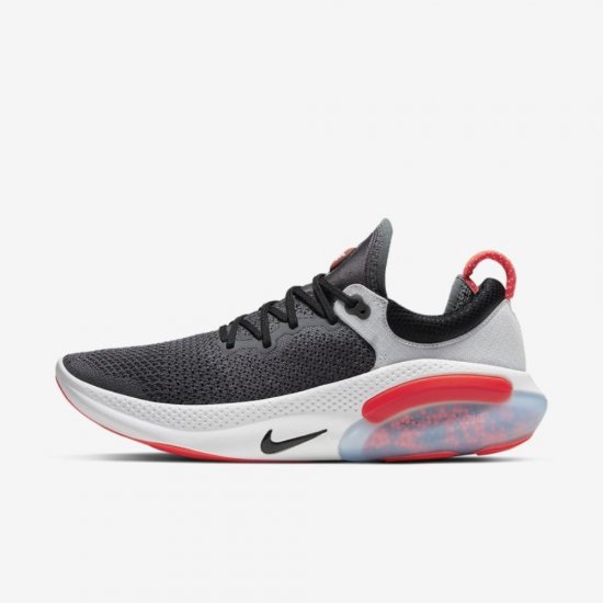 Nike Joyride Run Flyknit | Dark Grey / Pure Platinum / Anthracite / Bright Crimson - Click Image to Close