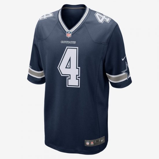 NFL Dallas Cowboys Game (Dak Prescott) | College Navy - Click Image to Close