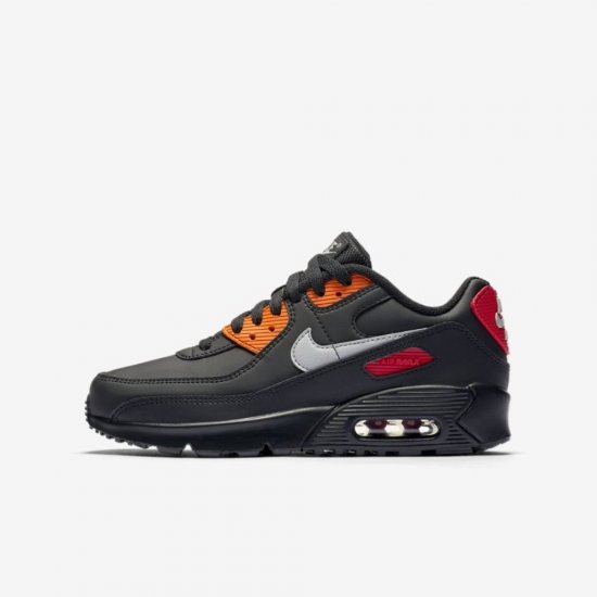 Nike Air Max 90 | Black / Magma Orange / University Red / Light Smoke Grey - Click Image to Close