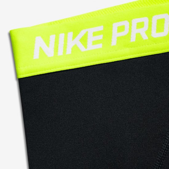 Nike Pro | Black / Volt / White - Click Image to Close