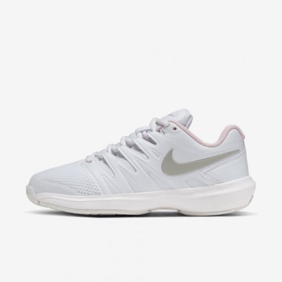 NikeCourt Air Zoom Prestige | White / Pink Foam / Photon Dust - Click Image to Close