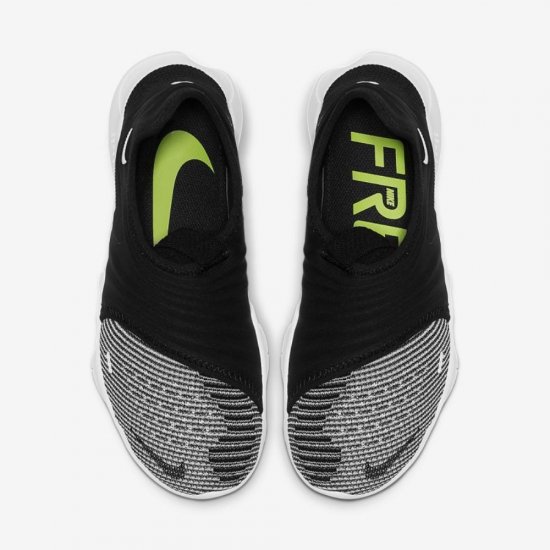 Nike Free RN Flyknit 3.0 | Black / Volt / White - Click Image to Close