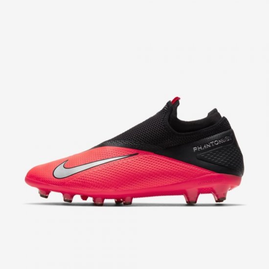 Nike Phantom Vision 2 Pro Dynamic Fit AG-PRO | Laser Crimson / Black / Metallic Silver - Click Image to Close