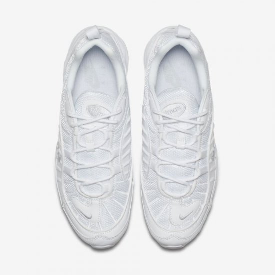 Nike Air Max 98 | White / Black / Reflect Silver / Pure Platinum - Click Image to Close