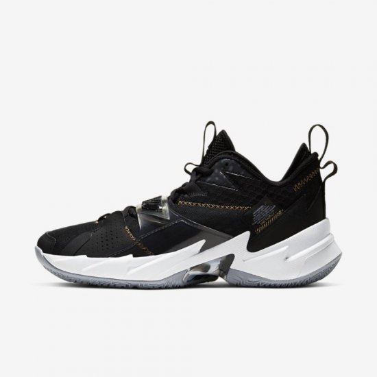 Jordan Why Not? Zer0.3 | Black / White / Metallic Gold - Click Image to Close