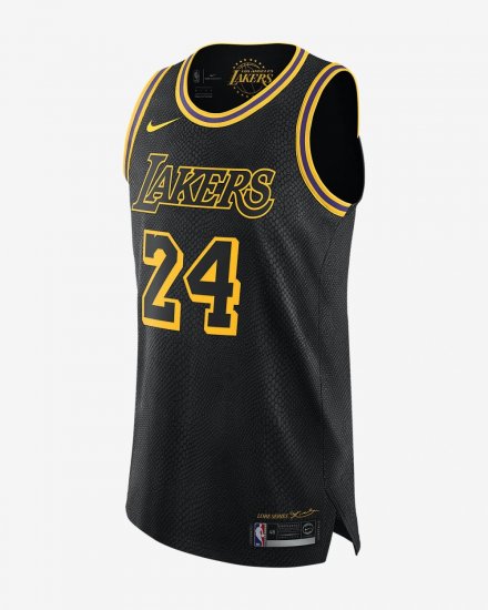 Kobe Bryant City Edition Authentic (Los Angeles Lakers) | Black - Click Image to Close