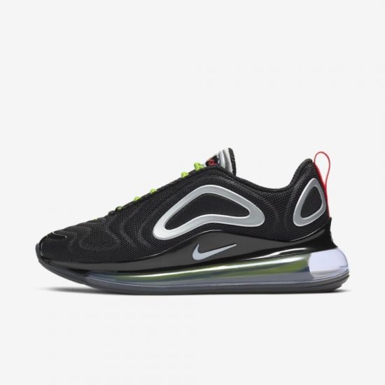 Nike Air Max 720 | Black / Medium Violet / Volt / Metallic Silver - Click Image to Close